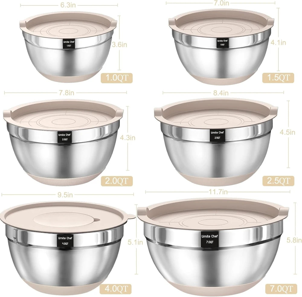 Stainless Steel Mixing Bowl Set