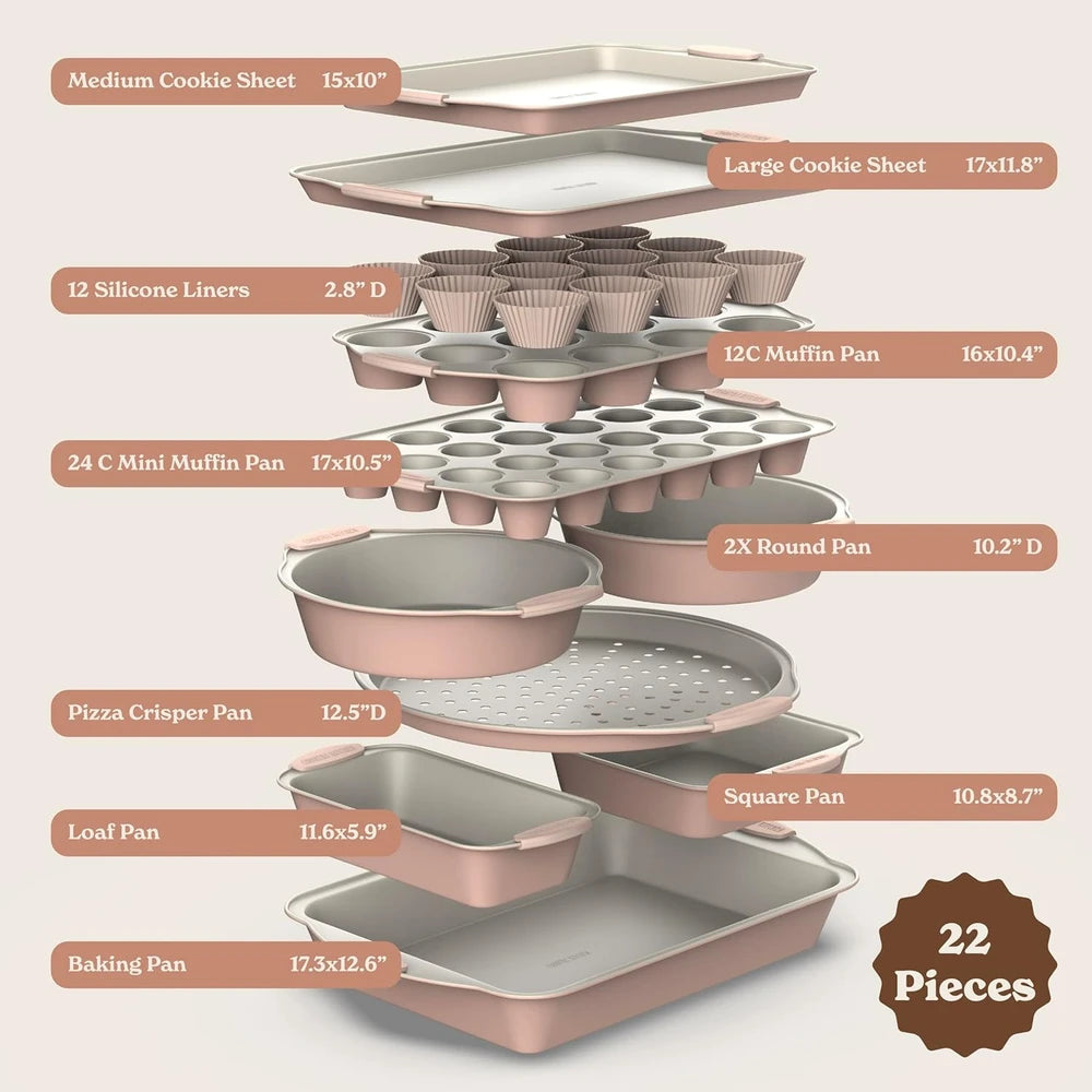 Nonstick Stackable Bakeware Set