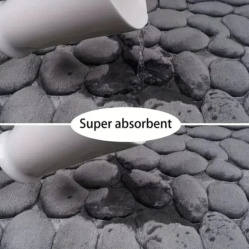 Embossed Pebble Bathroom Mat