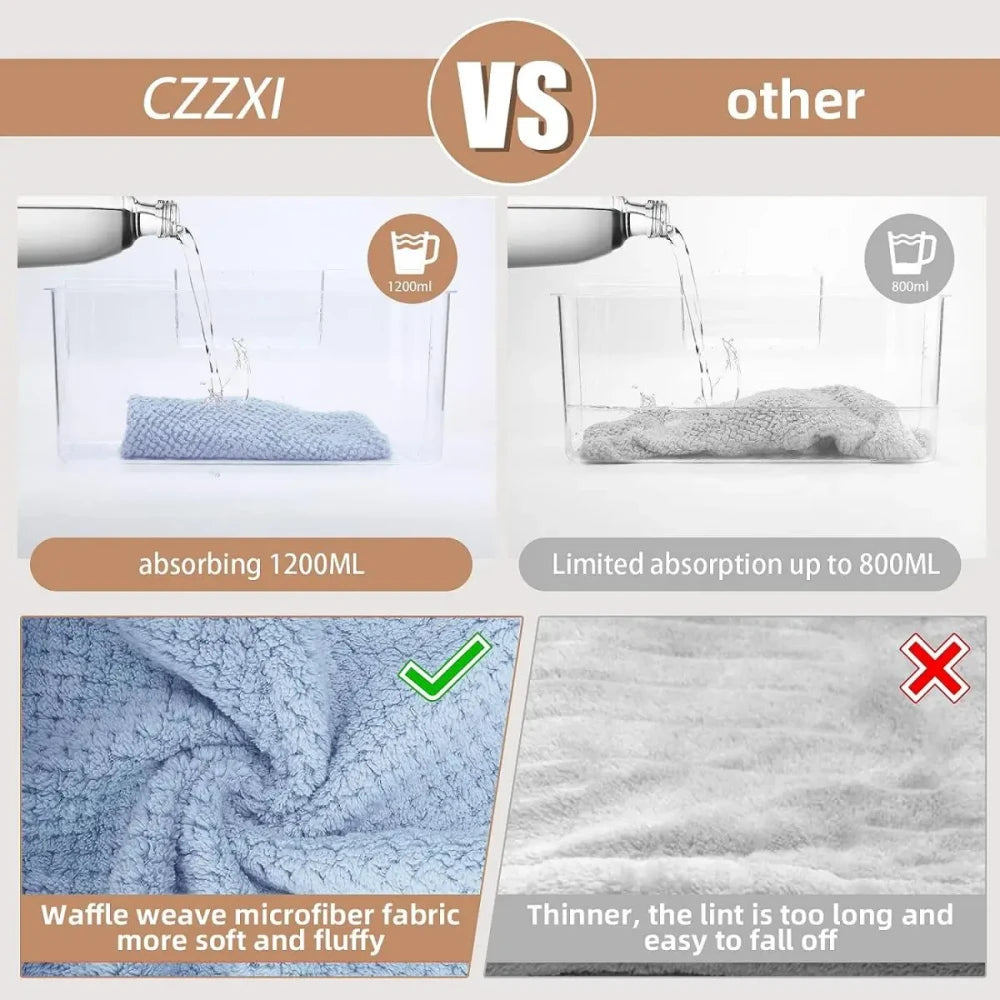 Absorbent Textured Hair Towel