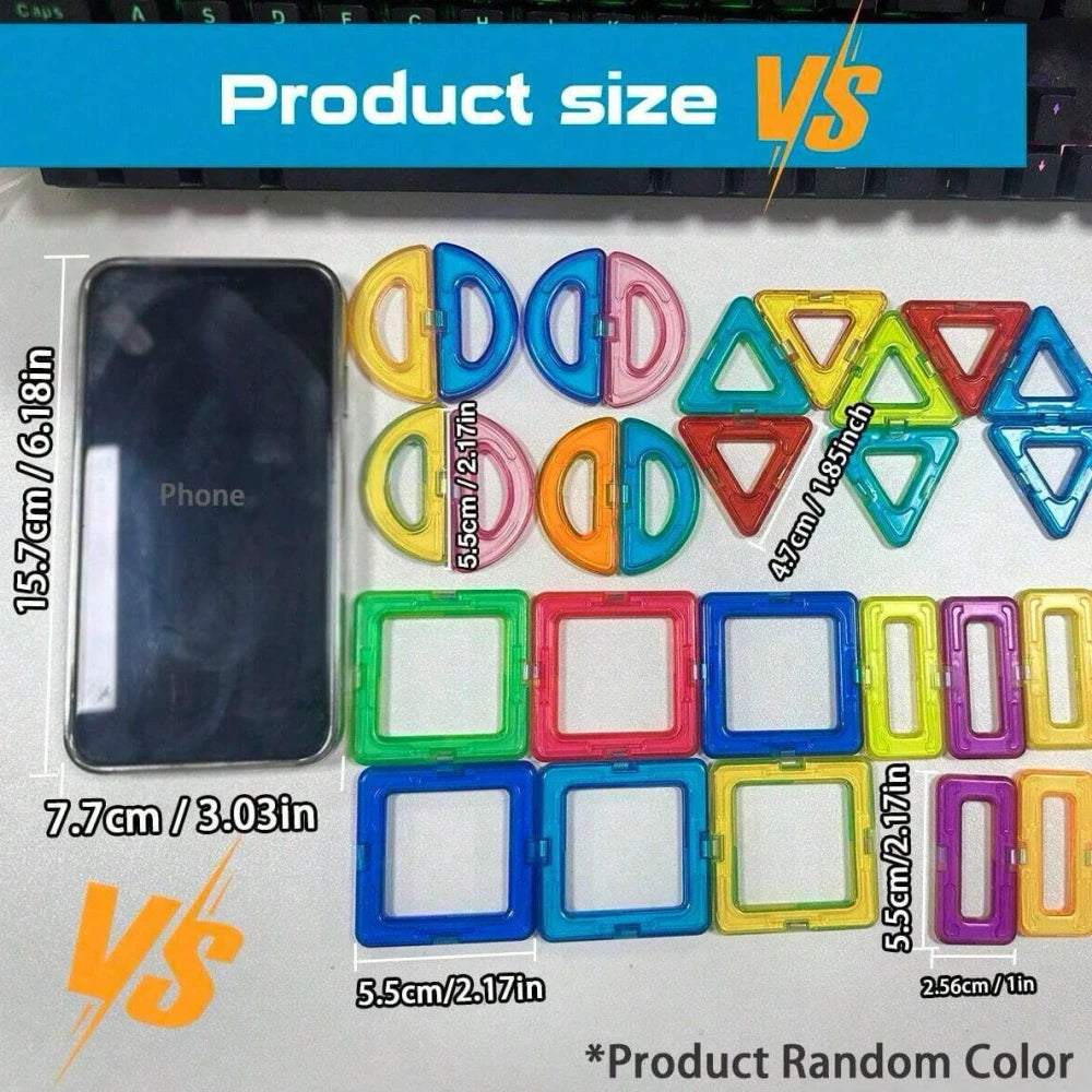 Magnetic Building Blocks Construction Set