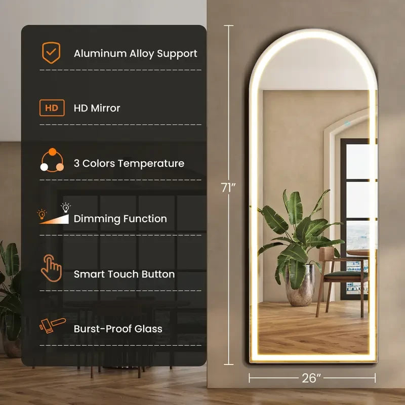 Full Length LED Floor Mirror