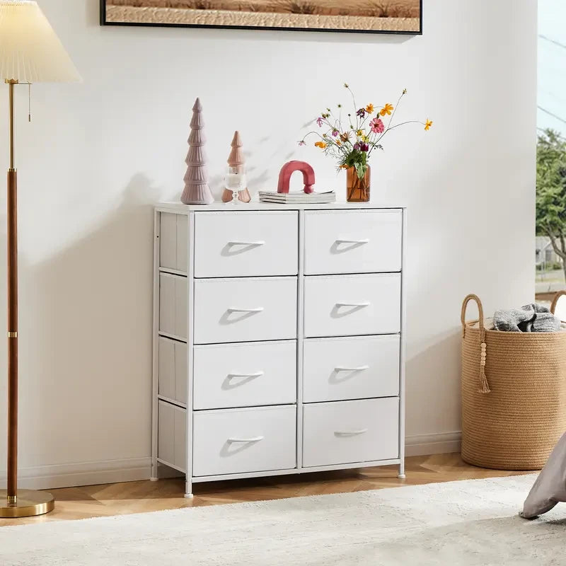 Eight Drawer Fabric Storage Chest