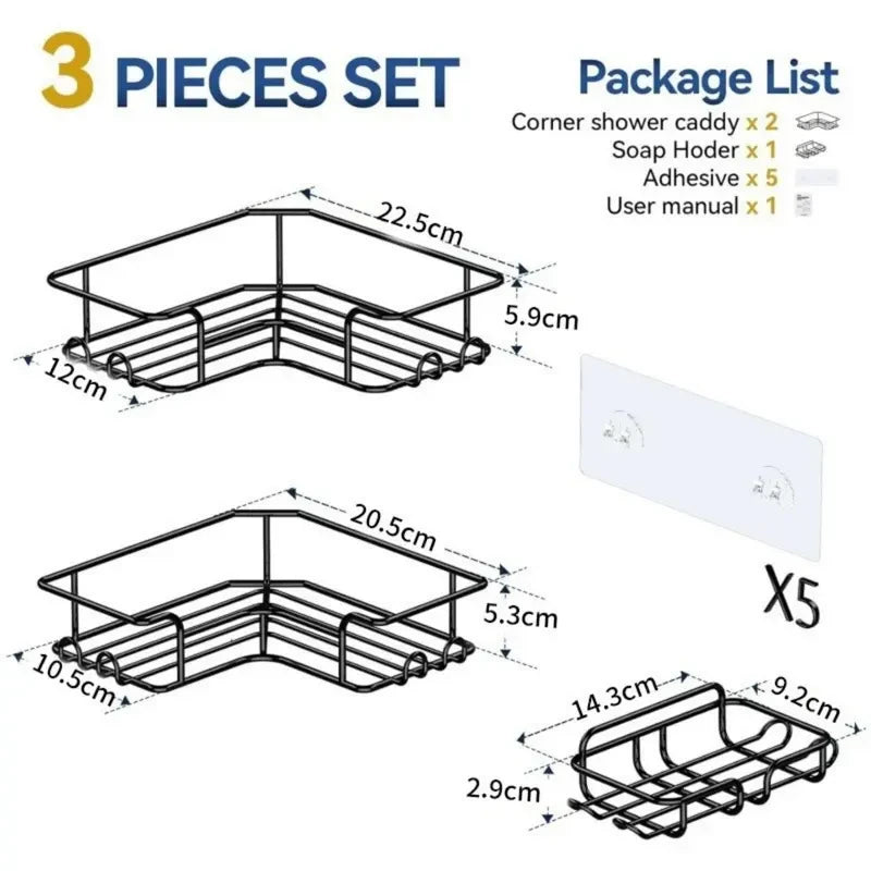 Wall Mounted Corner Shower Shelves