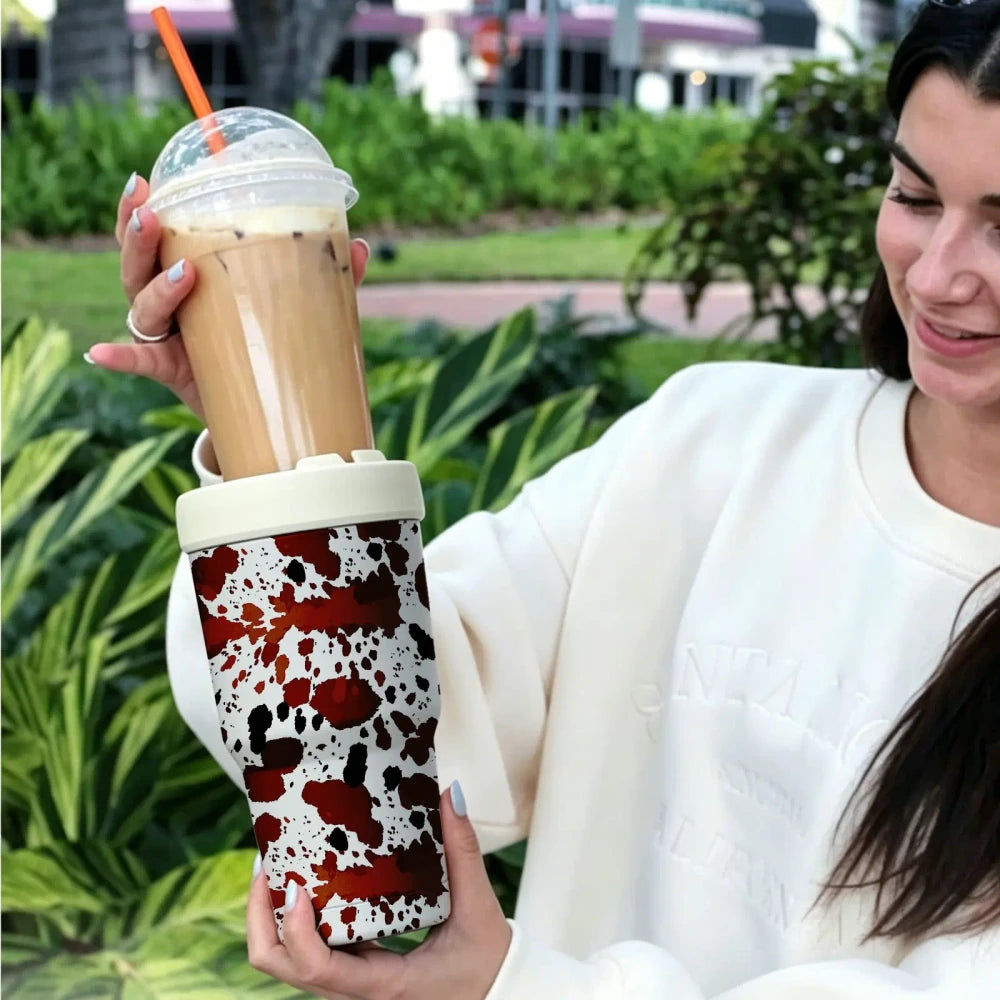 Cow Print Insulated Tumbler