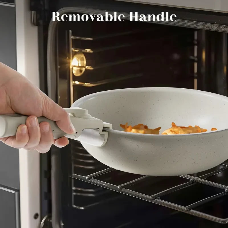 Nonstick Detachable Handle Cookware Set