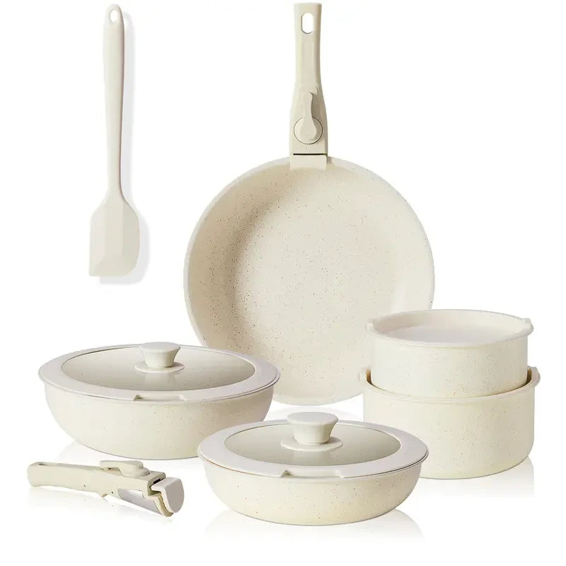 Nonstick Detachable Handle Cookware Set