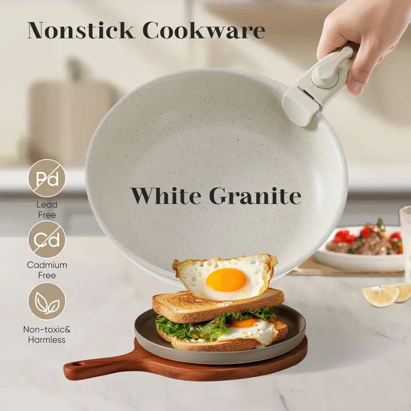 Nonstick Detachable Handle Cookware Set
