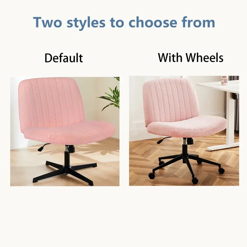 Wide Swivel Criss Cross Desk Chair