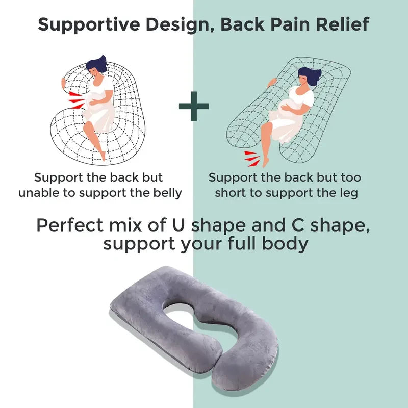 U-Shaped Full Body Maternity Pillow