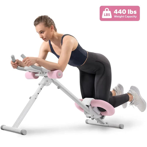 Adjustable Ab Trainer Machine with LCD Monitor, 10-level adjustable resistance, Foldable Ab Exercise Machine for abs, Arm, Leg, Buttocks Shaper, Core &amp; Ab Trainer at Home Gym for Women Summervibes