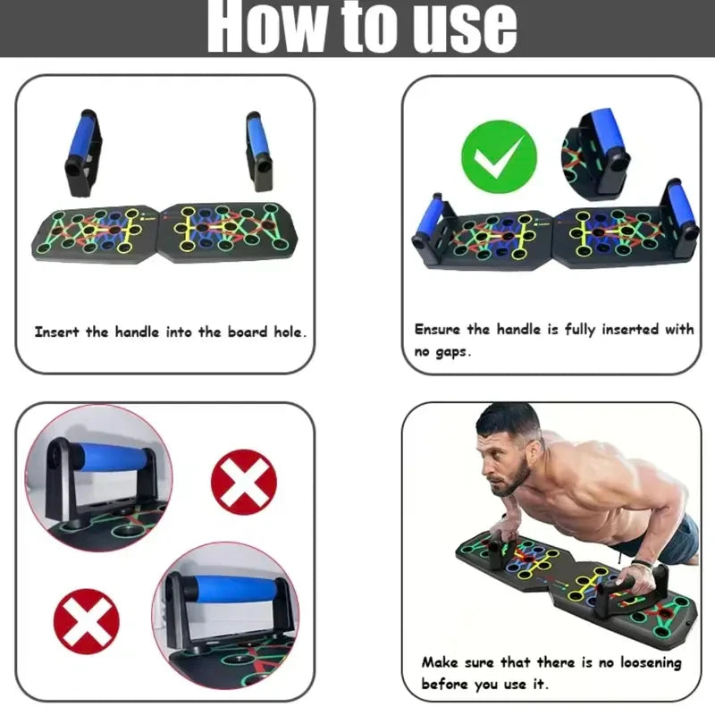 Foldable Push Up Training Board