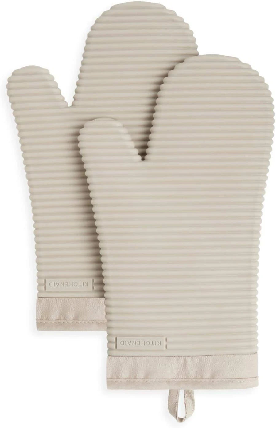 Ribbed Silicone Oven Mitts