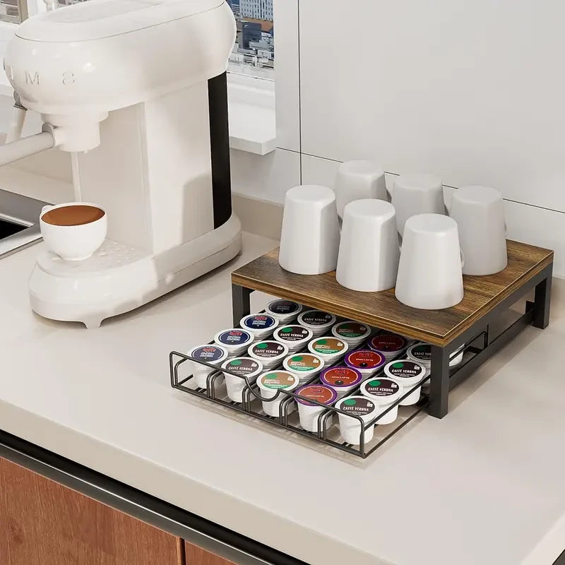 Sliding Coffee Pod Storage Drawer