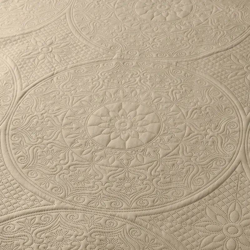 Lightweight Floral Quilted Bedspread Set